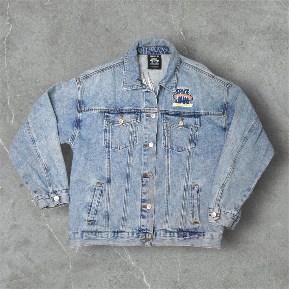 Space Jam Tune Squad Denim Jacket size large